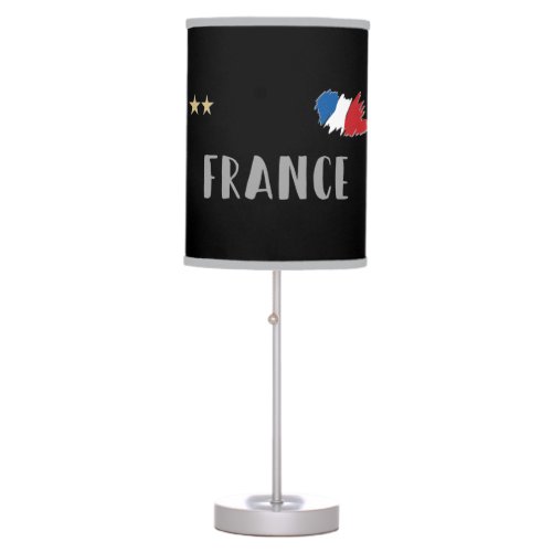 France Soccer Football Fan Shirt French Flag Table Lamp