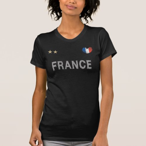 France Soccer Football Fan Shirt Heart