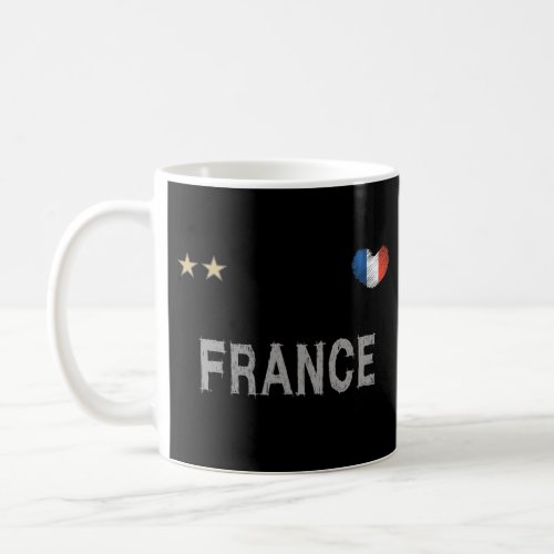 France Soccer Football Fan Shirt Heart Coffee Mug