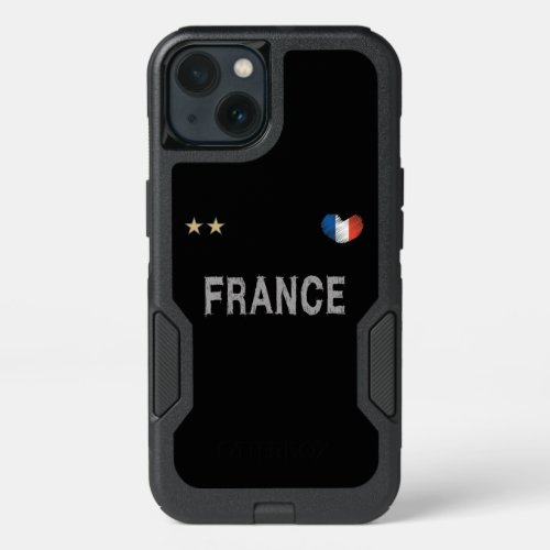 France Soccer Football Fan Shirt Heart iPhone 13 Case