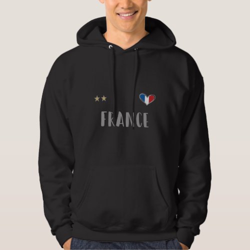 France Soccer Football Fan Shirt with Heart