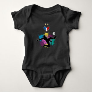 France Soccer Football Fan Shirt with Heart Splash