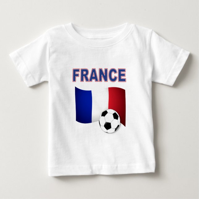 france soccer football world cup 2010 baby T-Shirt (Front)