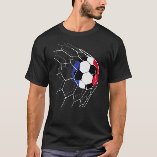 France Soccer   France Flag Football T_Shirt
