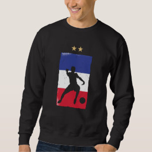 France Soccer Jersey Football Fan French Flag Sweatshirt
