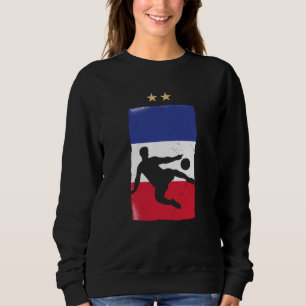 France Soccer Jersey Football Fan French Flag Sweatshirt
