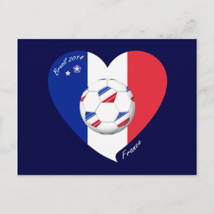 FRANCE Soccer Team. 2014 French Football League Postcard