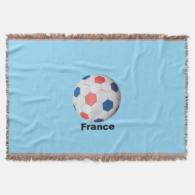 France Soccer Throw Blanket (Front)