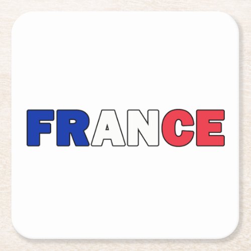 France Square Paper Coaster