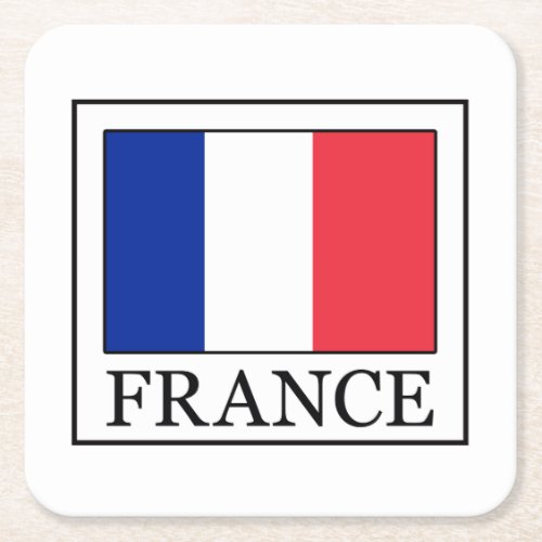 France Square Paper Coaster