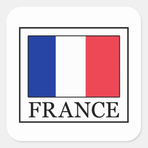 France Square Sticker