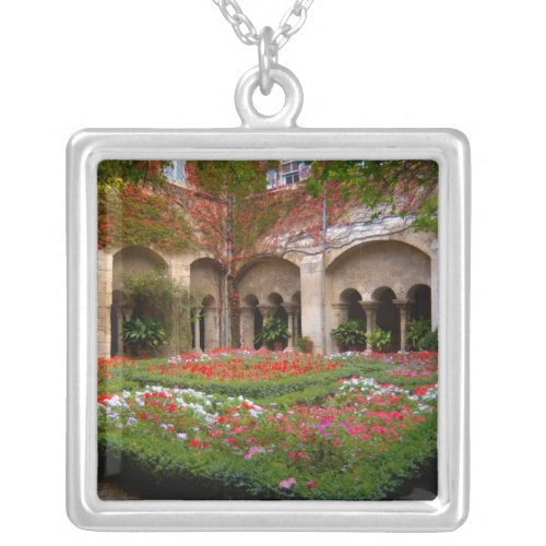 France St Remy de Provence cloisters at 2 Silver Plated Necklace