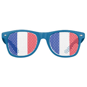 France Sunglasses, Party Shades, French flag Retro Sunglasses