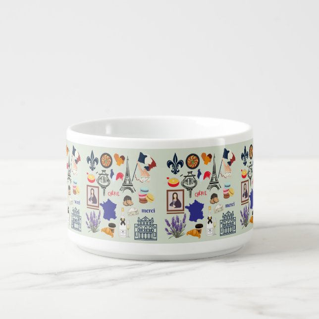 France Symbols Bowl (Center)