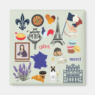 France Symbols Magnet