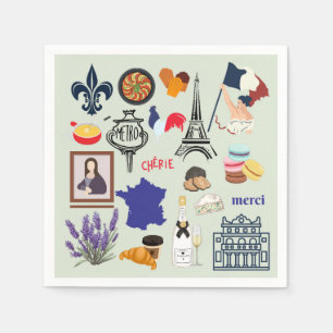 France Symbols Napkins