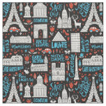 France | Symbols Pattern Fabric