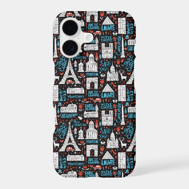 France | Symbols Pattern Iphone Case (Back)