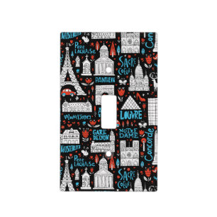 France   Symbols Pattern Light Switch Cover