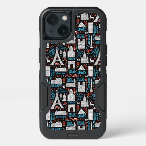 France  Symbols Pattern iPhone 13 Case