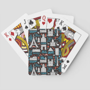 France   Symbols Pattern Poker Cards