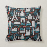 France | Symbols Pattern Throw Pillow