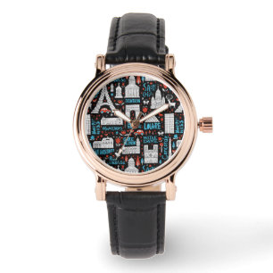 France Symbols Pattern Watch