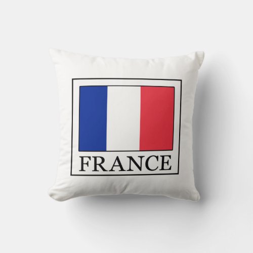 France Throw Pillow