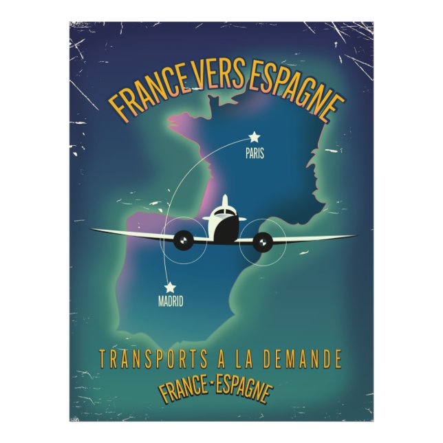 France To Spain vacation poster (Front)