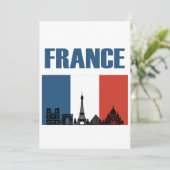 France Travel - Paris City Skyline French Flag (Standing Front)