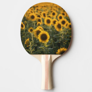France, Vaucluse, sunflowers field Ping-Pong Paddle