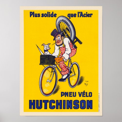 France Vintage Bicycle Poster