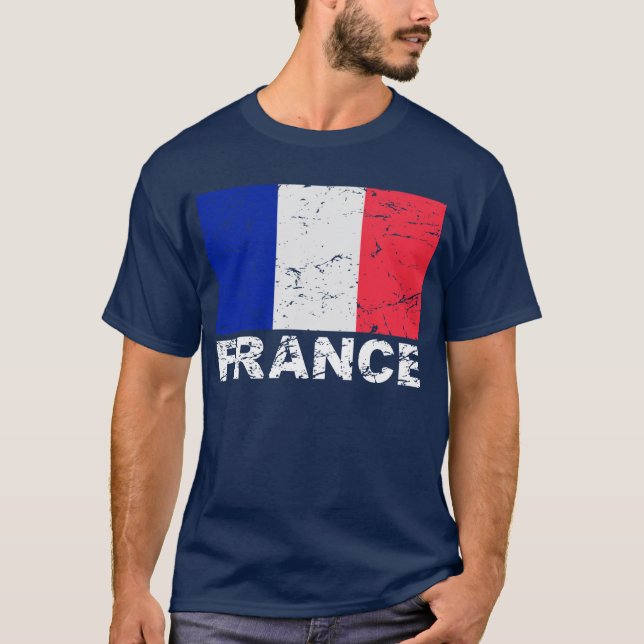 France Vintage Flag T-Shirt (Front)