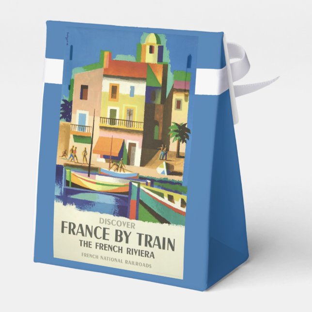 FRANCE Vintage Travel favor box (Back Side)