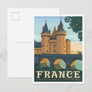 France Vintage Travel  Postcard
