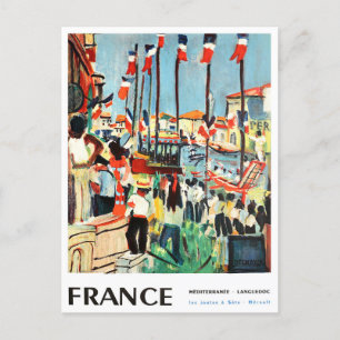 France vintage travel postcard