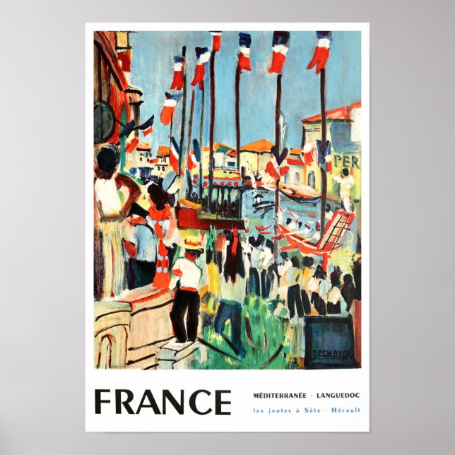 France vintage travel Poster (Front)