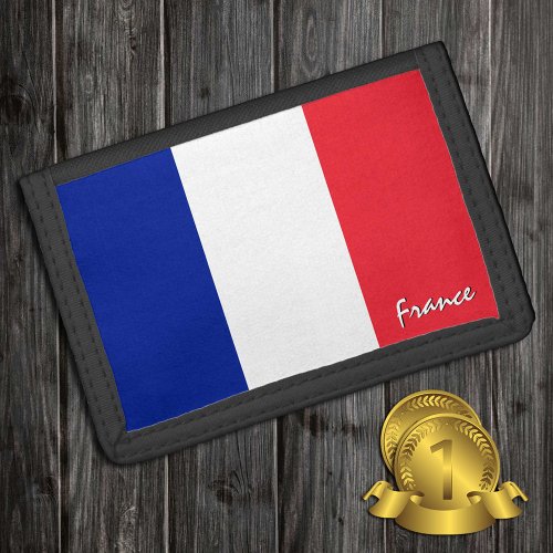 France wallet French Flag patriot sports Trifold Wallet