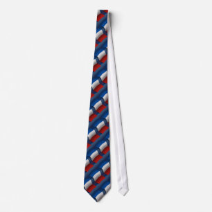 France Waving Flag Neck Tie