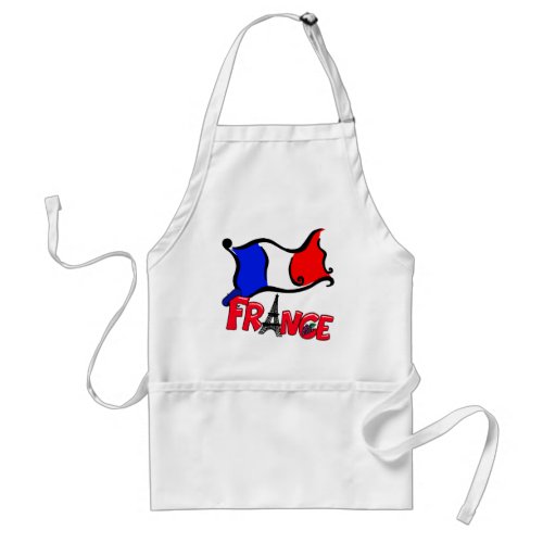 France with Flag Products Adult Apron