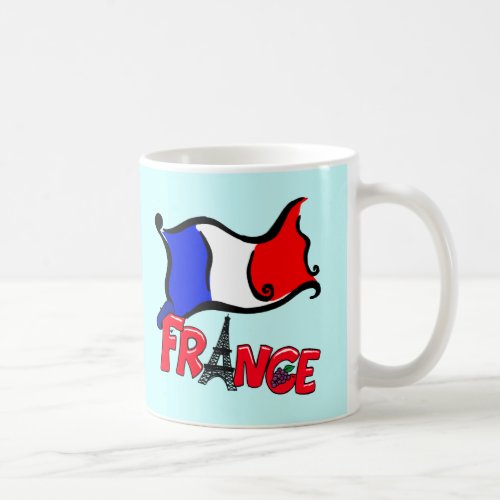 France with Flag Products Coffee Mug