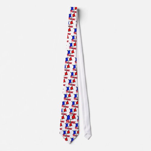 France with Flag Products Tie