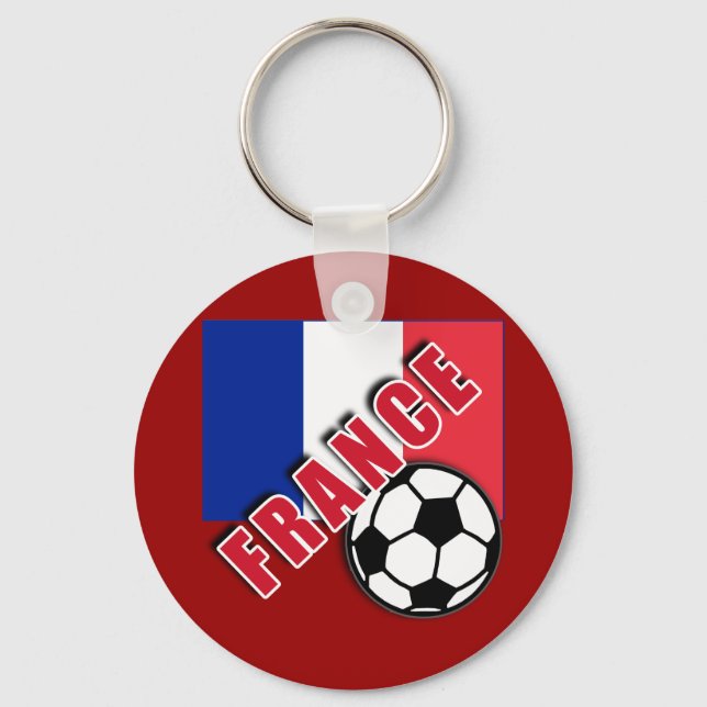 FRANCE World Soccer Fan Tshirts Keychain (Front)