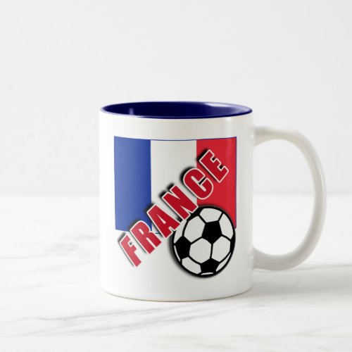 FRANCE World Soccer Fan Tshirts Two_Tone Coffee Mug