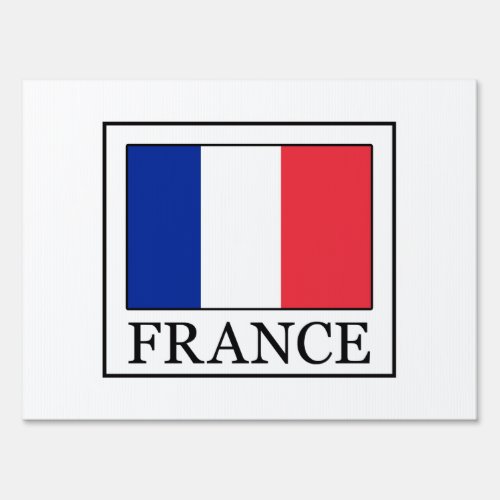 France Yard Sign
