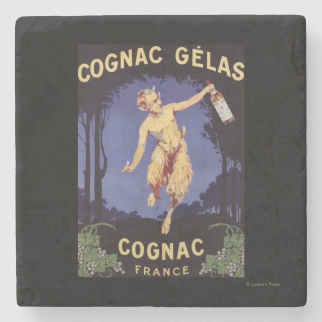 FranceCognac Gelas Promotional PosterFrance Stone Coaster (Front)