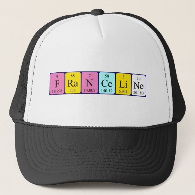 Franceline periodic table name hat (Front)
