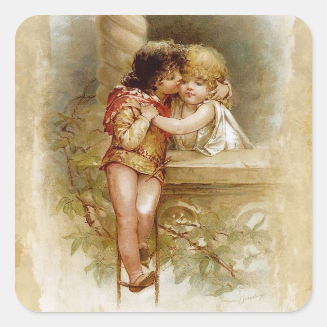 Frances Brundage: Romeo and Juliet Square Sticker (Front)
