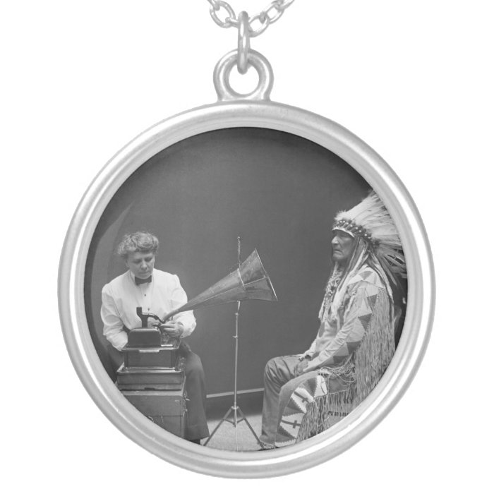 Frances Densmore Audio Recording Blackfoot Chief Custom Jewelry