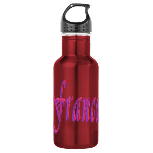 Frances, Name Logo, Water Bottle